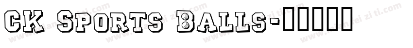CK Sports Balls字体转换